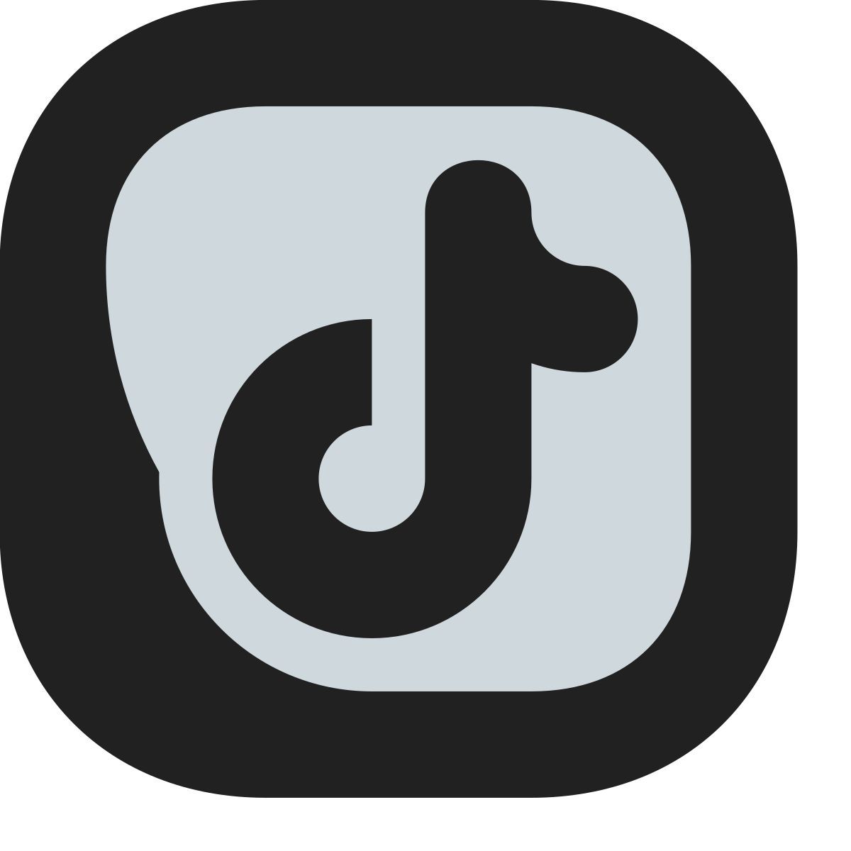 tiny bold color style tik의 톡 icon