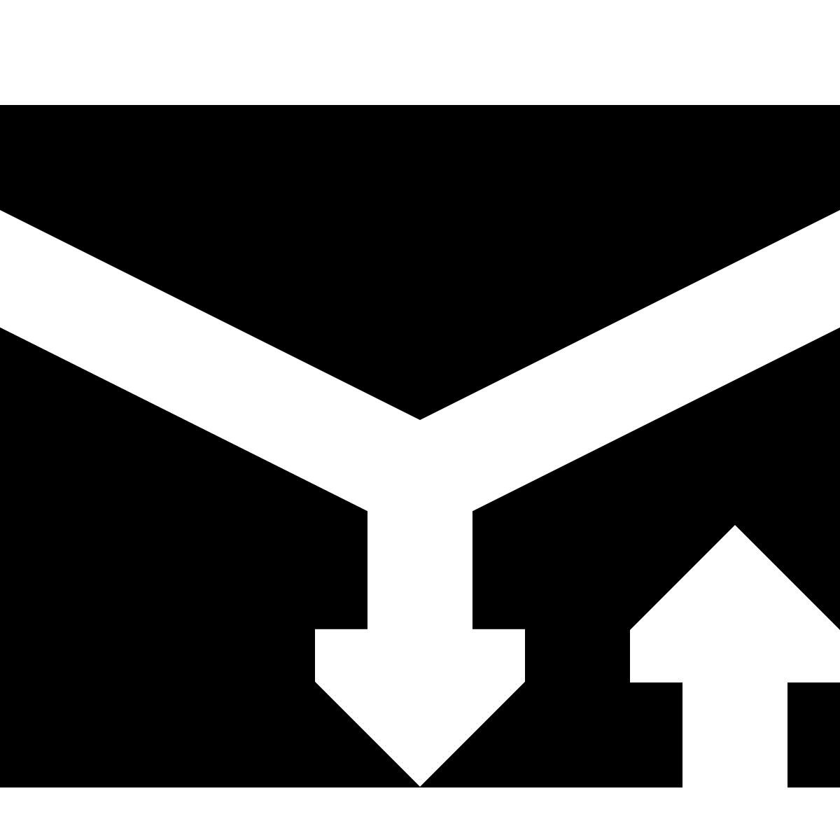 tiny glyph style message exchange icon