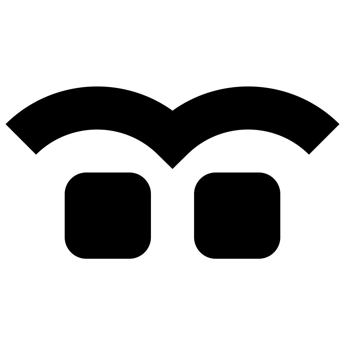 tiny glyph style zwei finger tippen icon