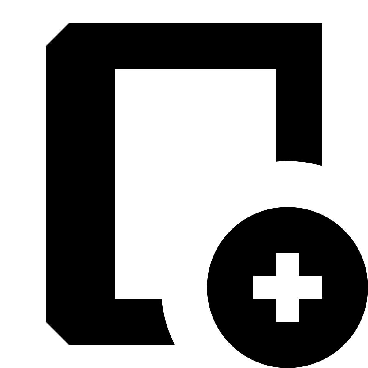 tiny glyph style ブックを追加 icon