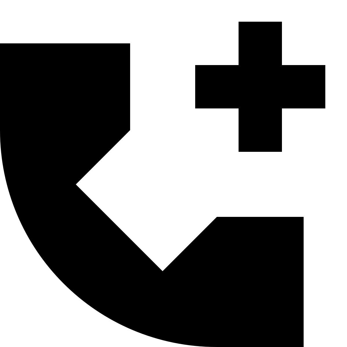 tiny glyph style 添加电话 icon