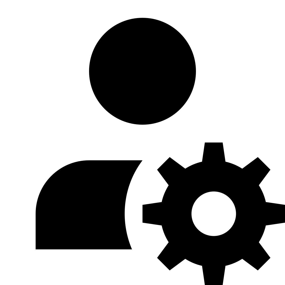 tiny glyph style paramètres administrateur homme icon