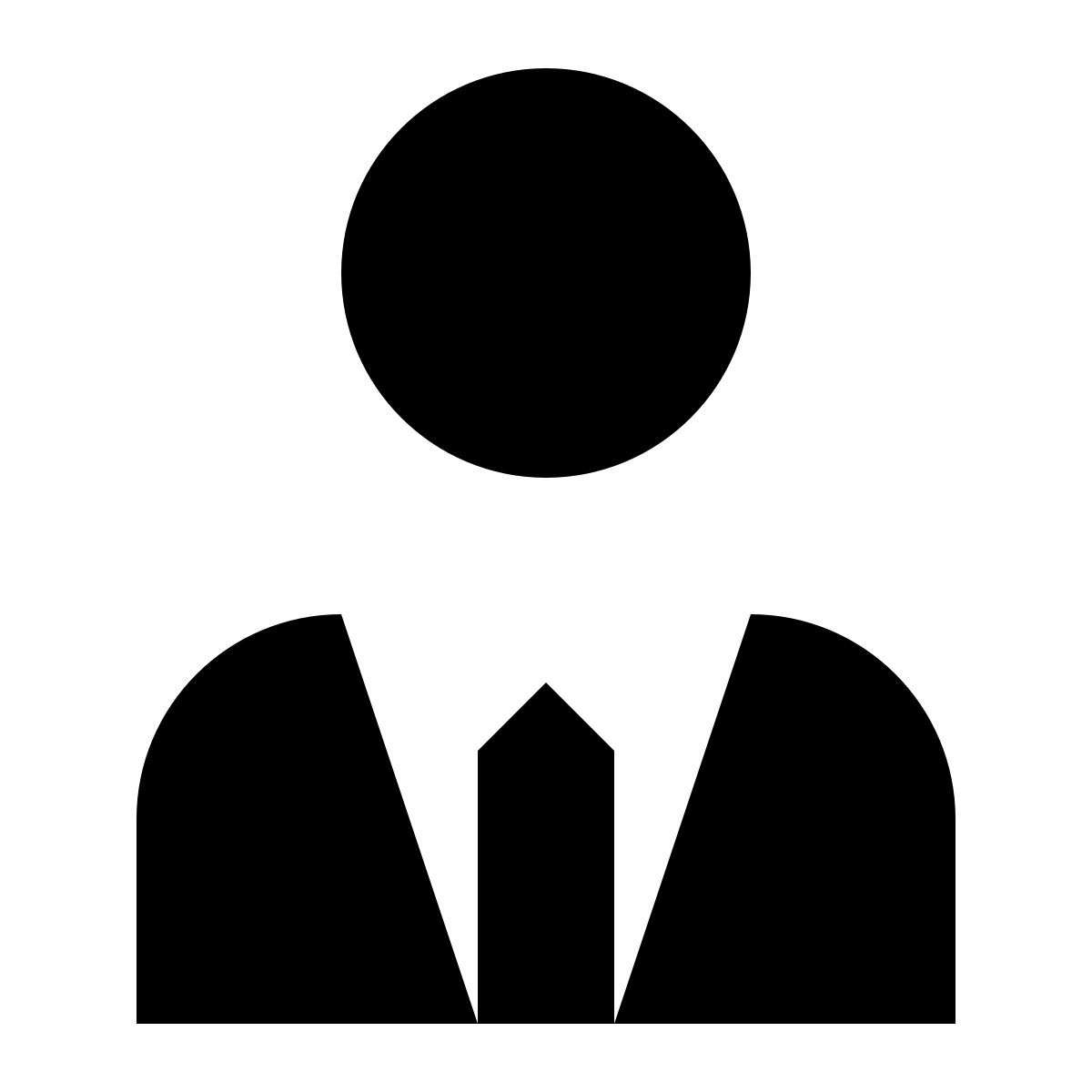 tiny glyph style administrateur homme icon