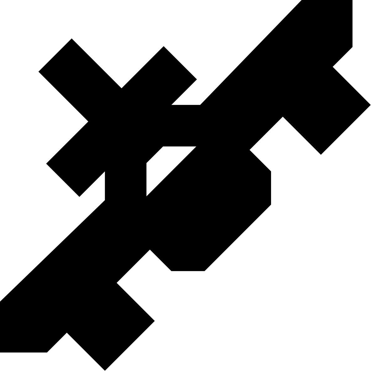 tiny glyph style 飛行機前面図 icon