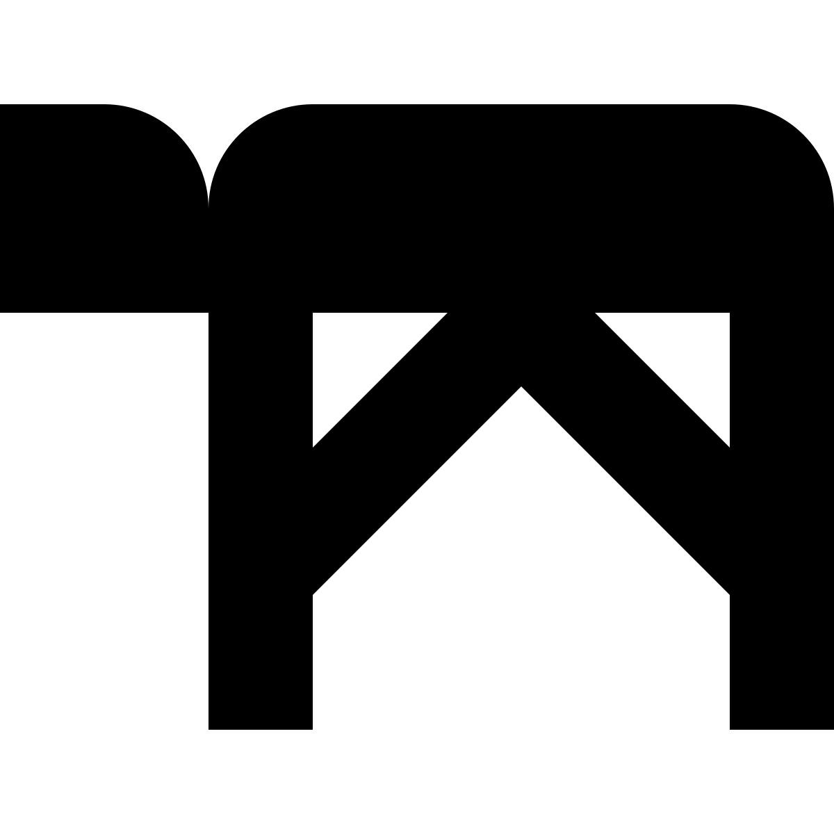 tiny glyph style 病床 icon