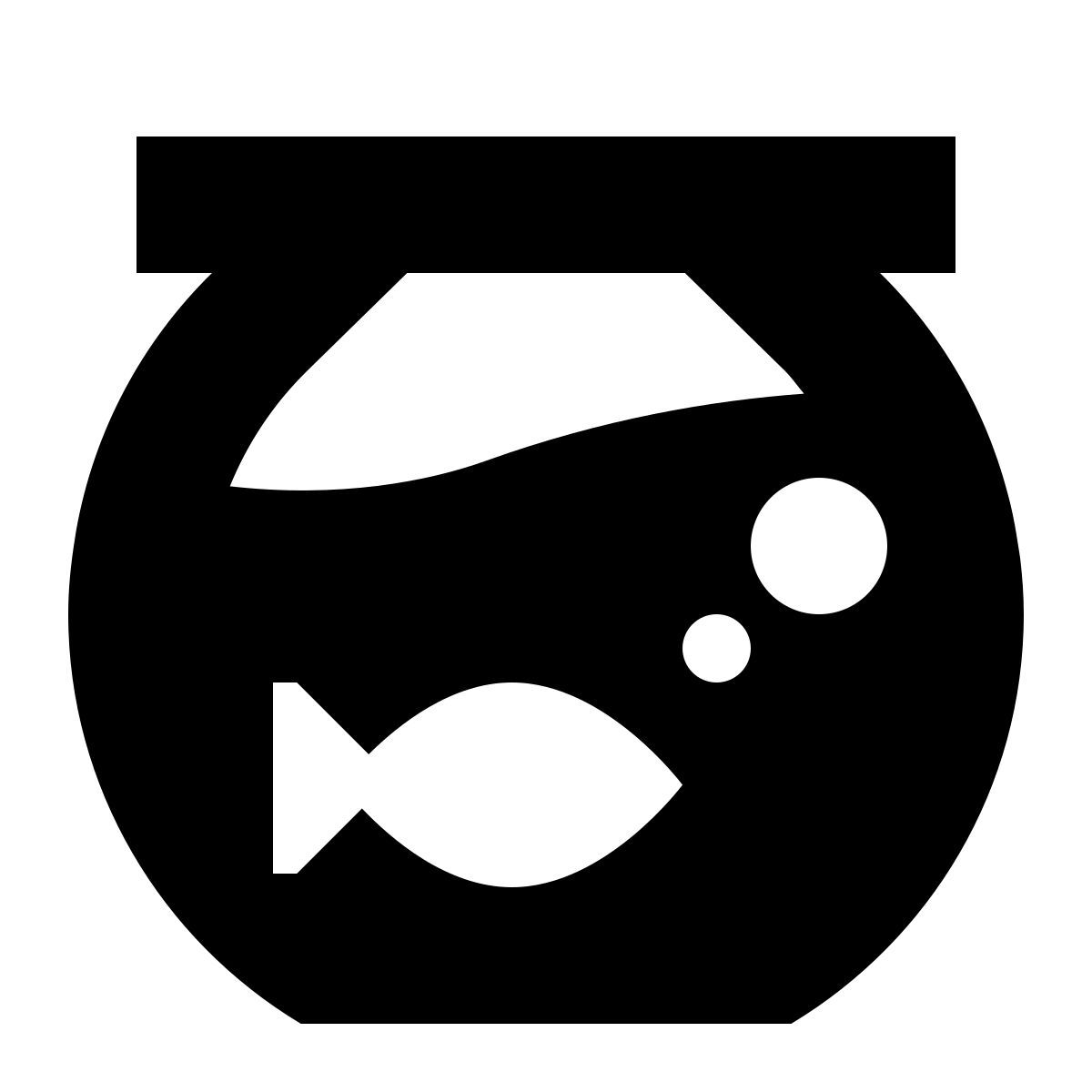 tiny glyph style aquarium icon