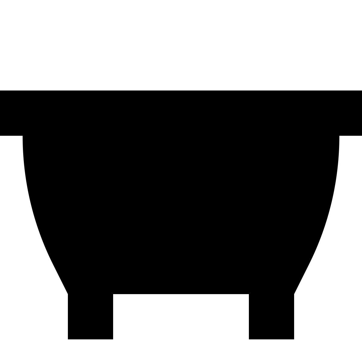 tiny glyph style baignoire icon