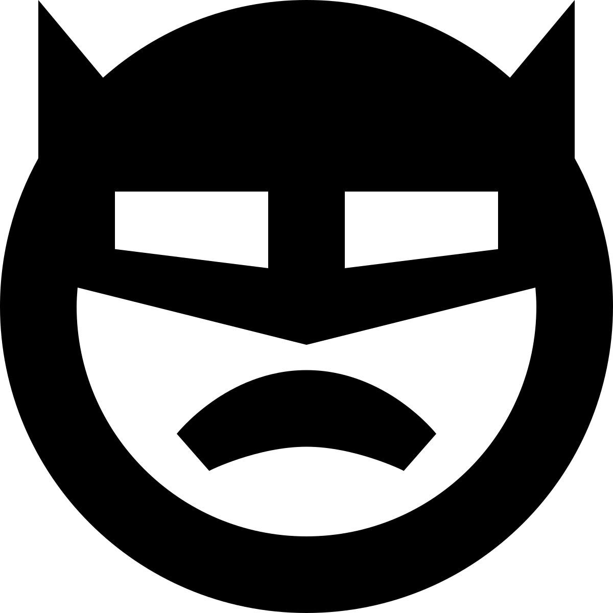tiny glyph style emoji do batman icon