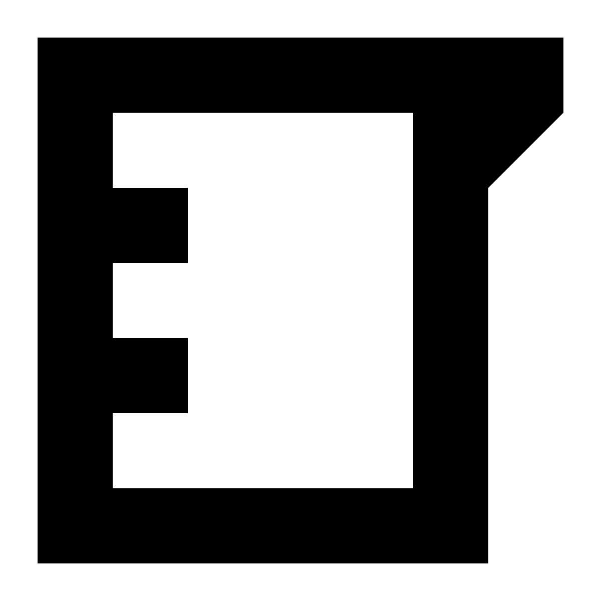 tiny glyph style becherglas icon