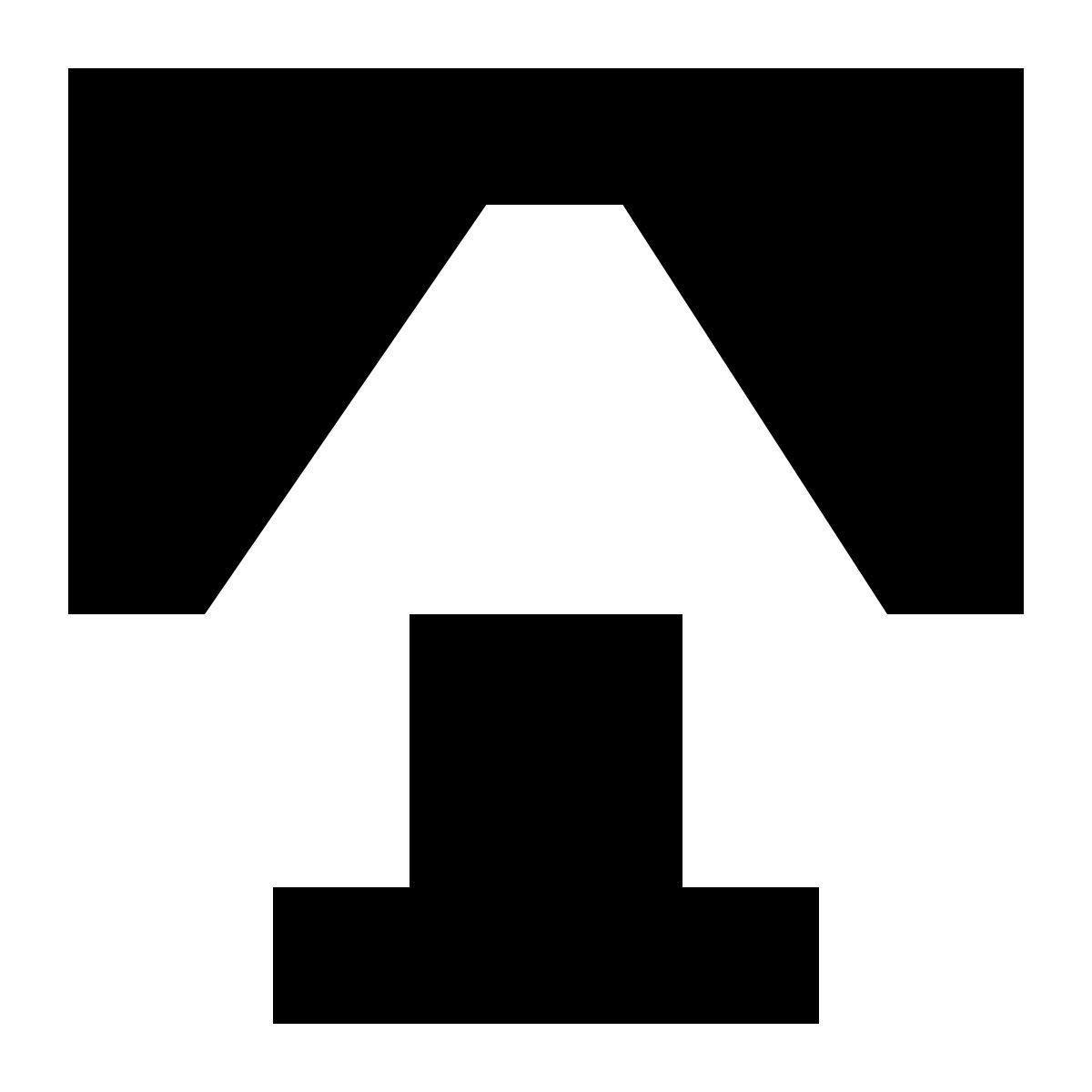tiny glyph style quadro de avisos icon
