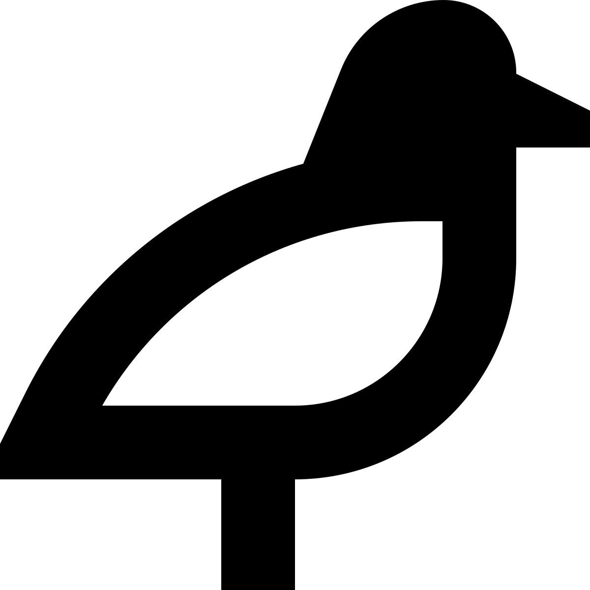 tiny glyph style 鸟 icon