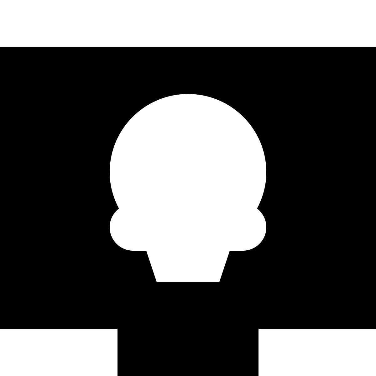 tiny glyph style 死亡的蓝色屏幕 icon