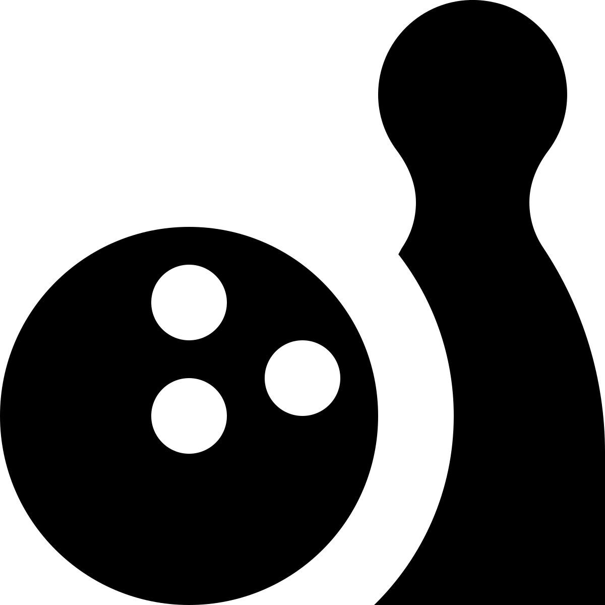 tiny glyph style bowling icon