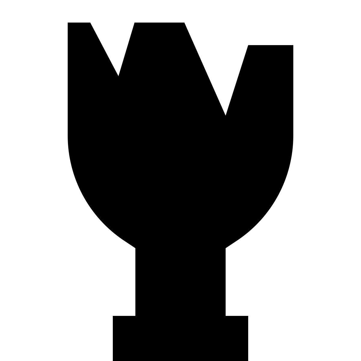 tiny glyph style 깨진 병 icon