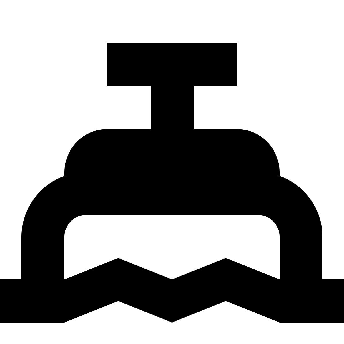icon barco choque tiny glyph estilo