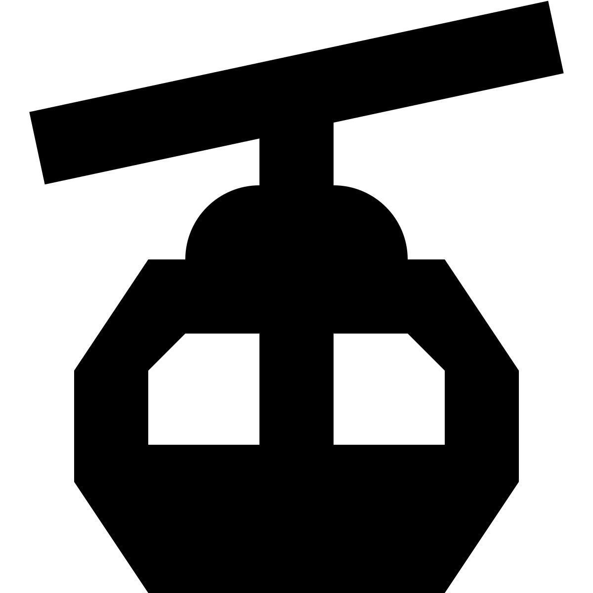 tiny glyph style funivia icon