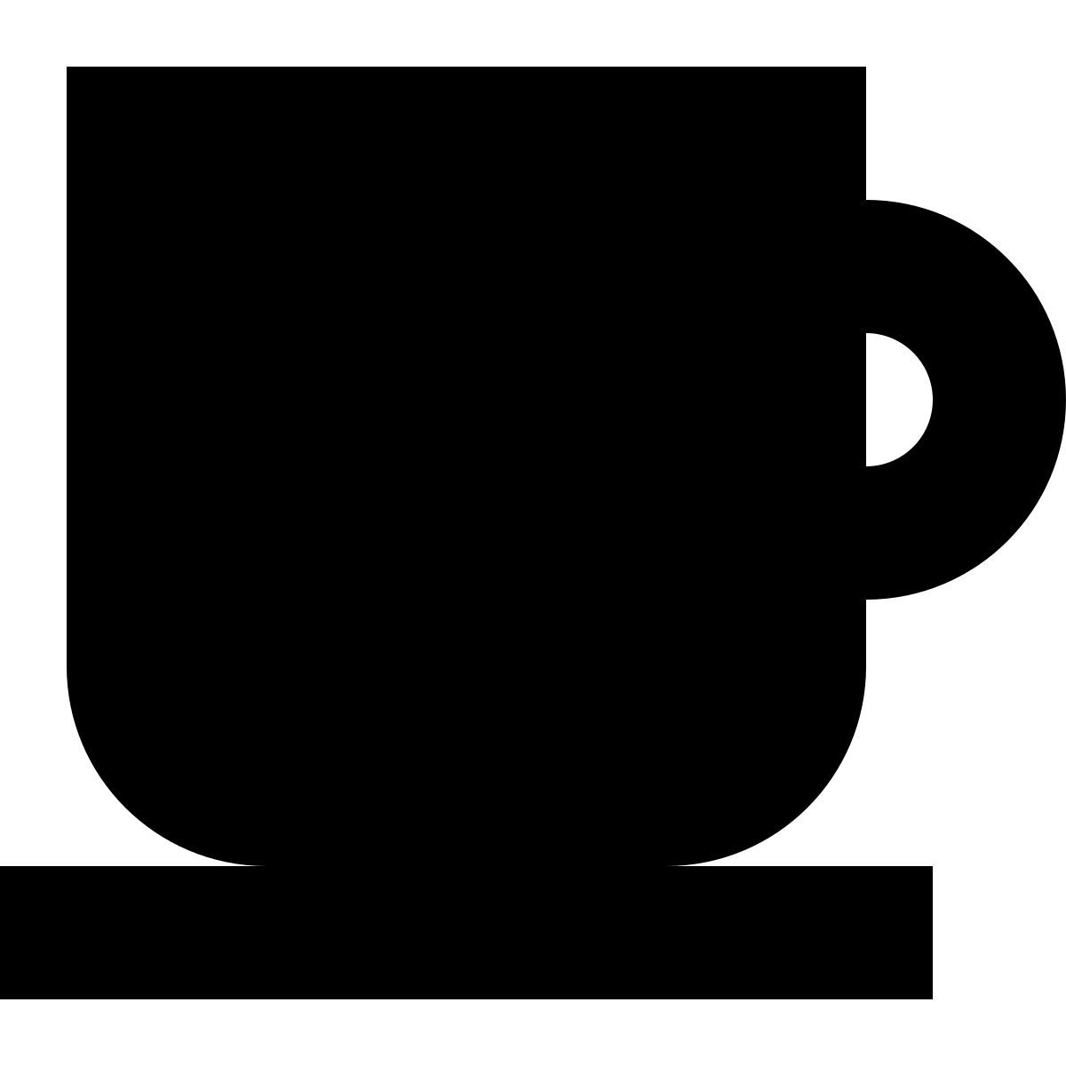 tiny glyph style café icon