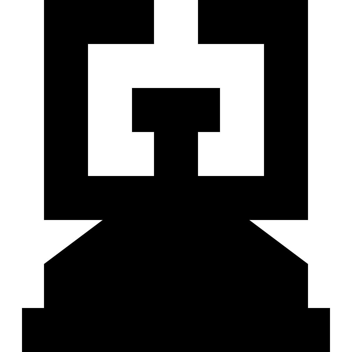 tiny glyph style camping gaskocher icon