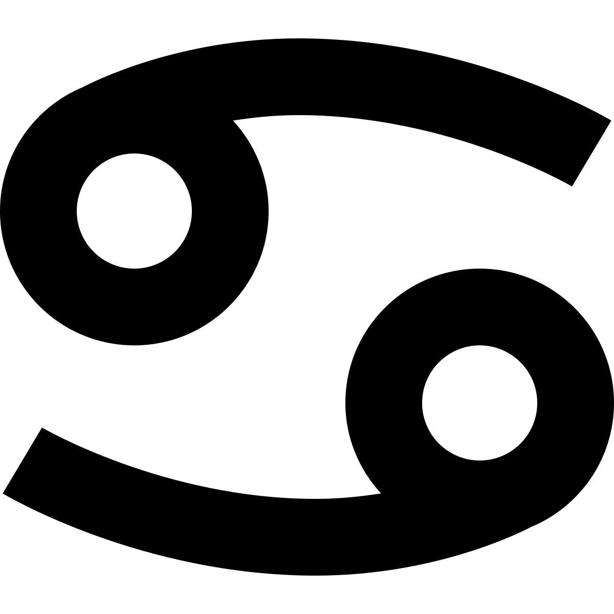 tiny glyph style cancer icon