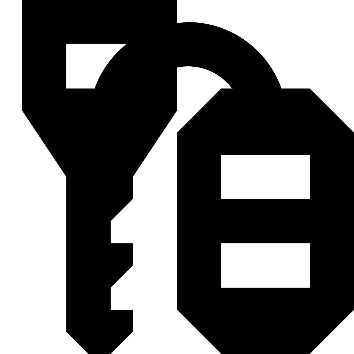 tiny glyph style car alarm remote icon