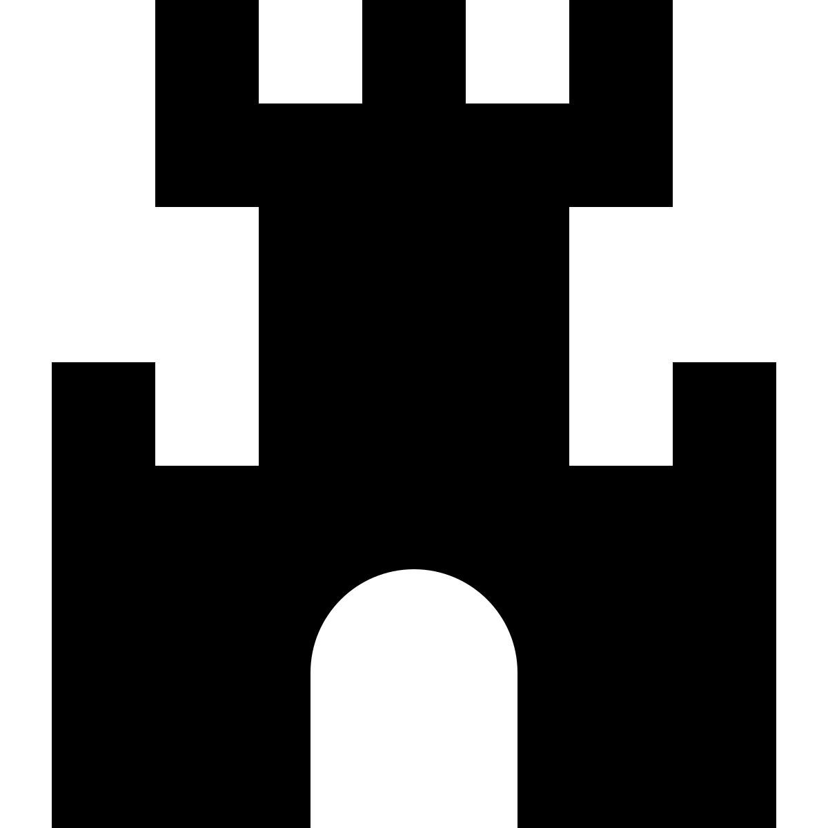 tiny glyph style castillo icon