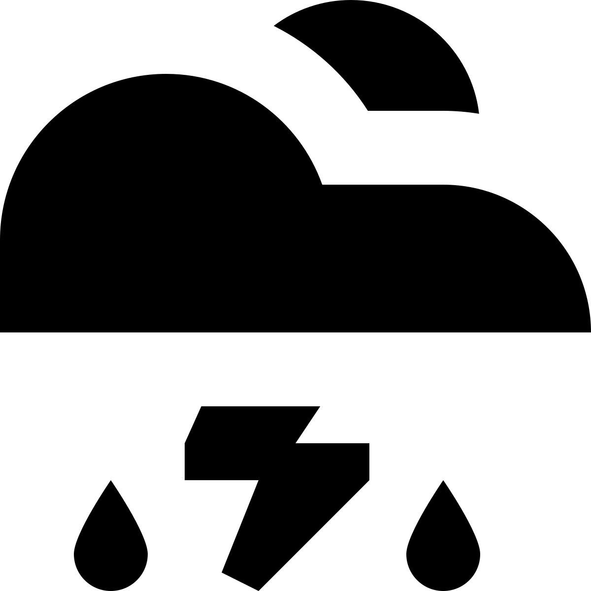 tiny glyph style possibilità di pioggia icon