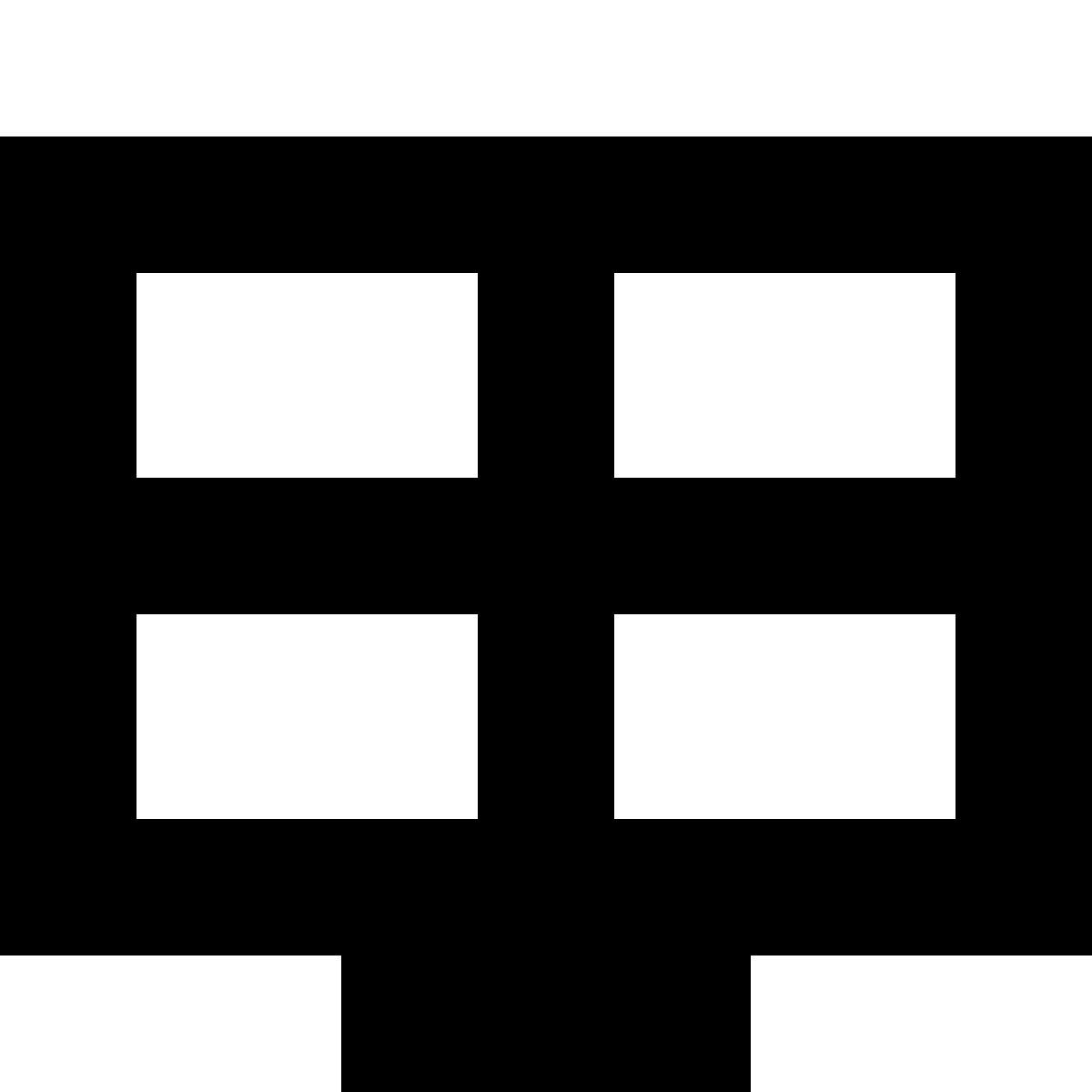 tiny glyph style canale mosaico icon