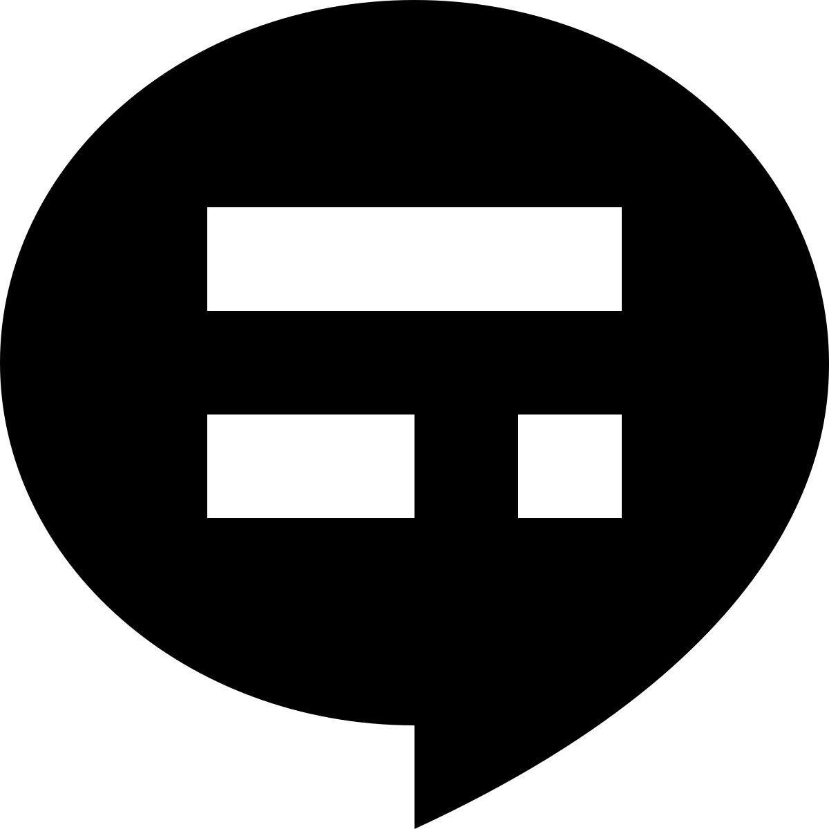 tiny glyph style chat nachrichten icon
