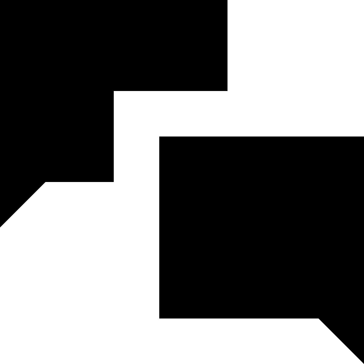 tiny glyph style chat icon