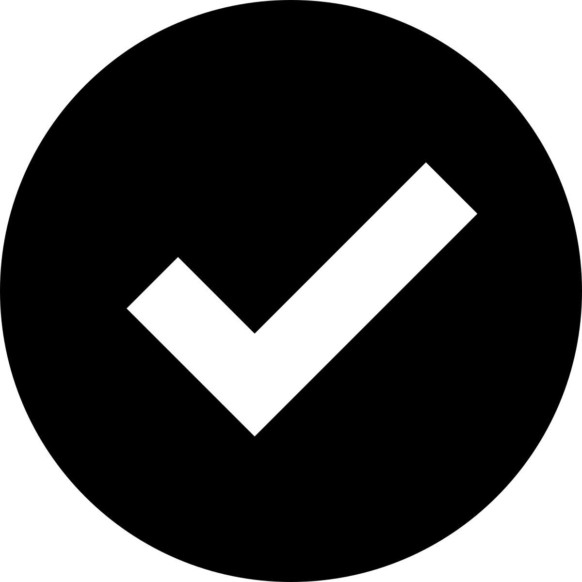 tiny glyph style checkmark icon