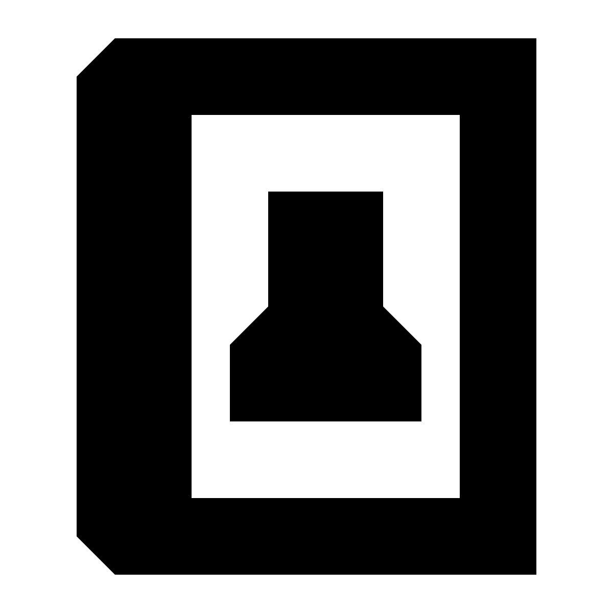tiny glyph style libro de quimica icon