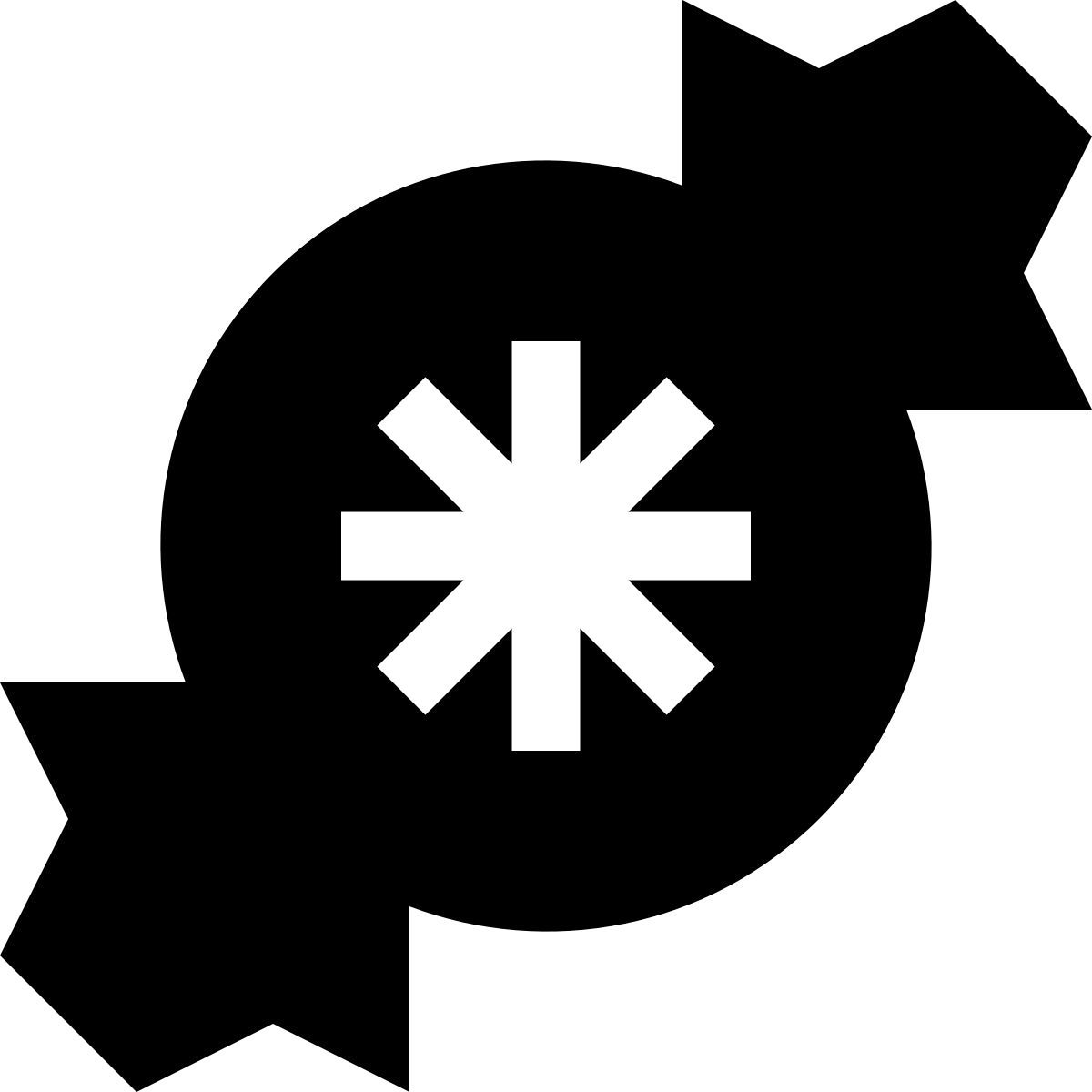 tiny glyph style weihnachts süßigkeiten icon