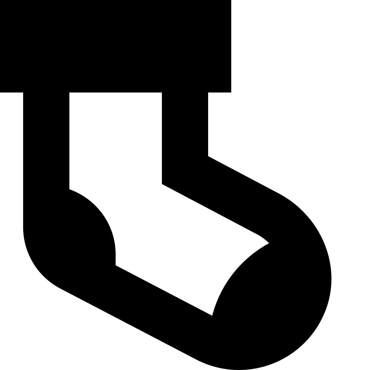 tiny glyph style meia de natal icon