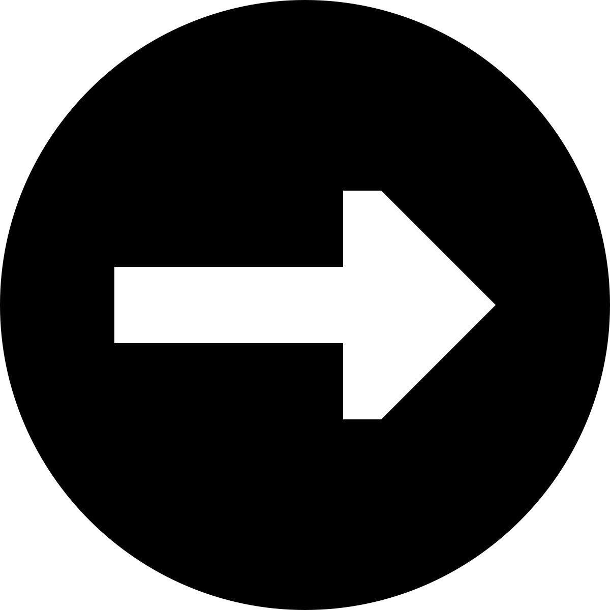 tiny glyph style rechts eingekreist icon