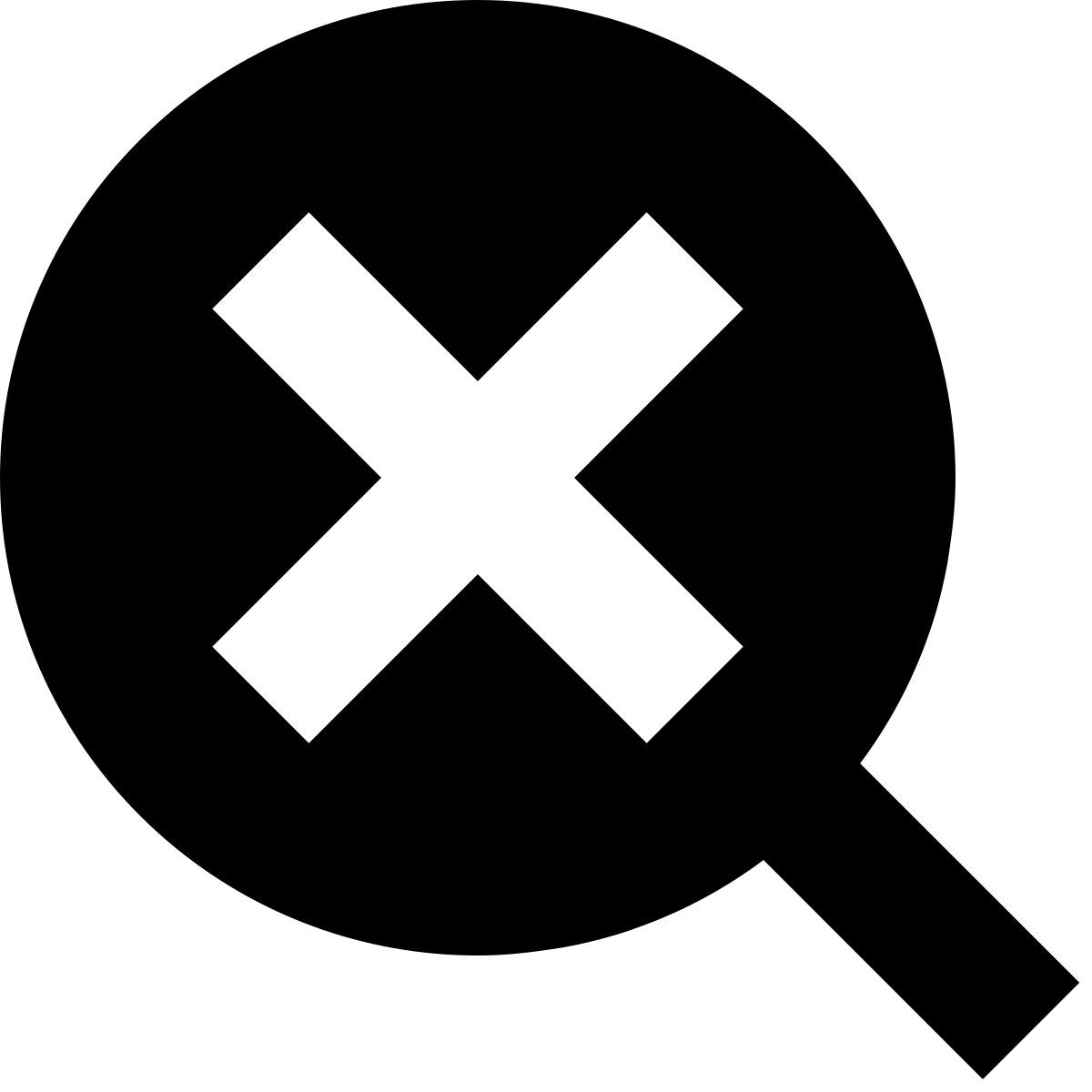 tiny glyph style 検索をクリア icon