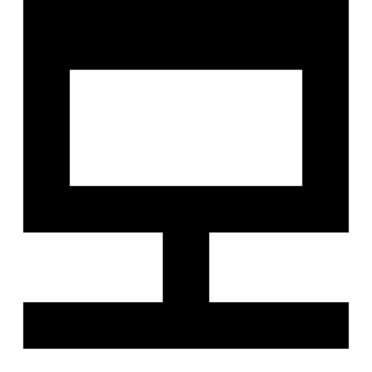 tiny glyph style cloud network icon