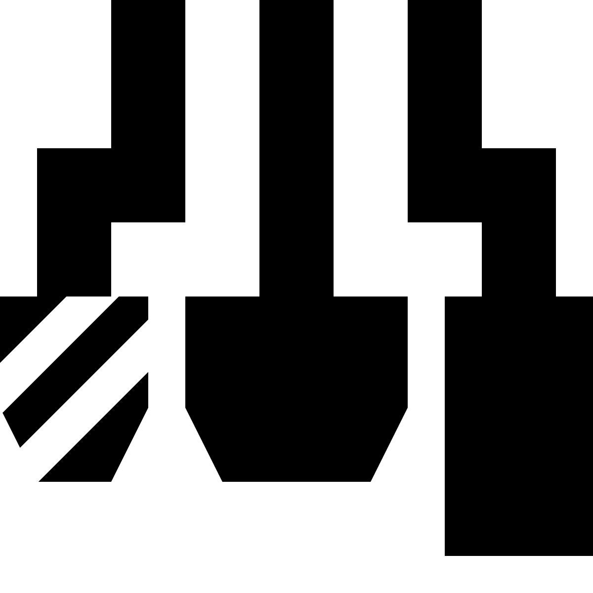 tiny glyph style pedale della frizione icon