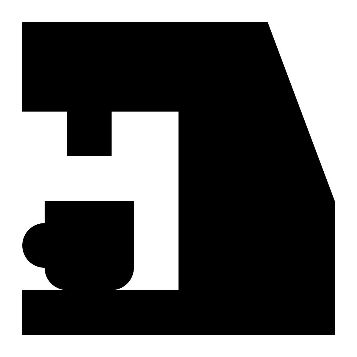 tiny glyph style coffee maker icon