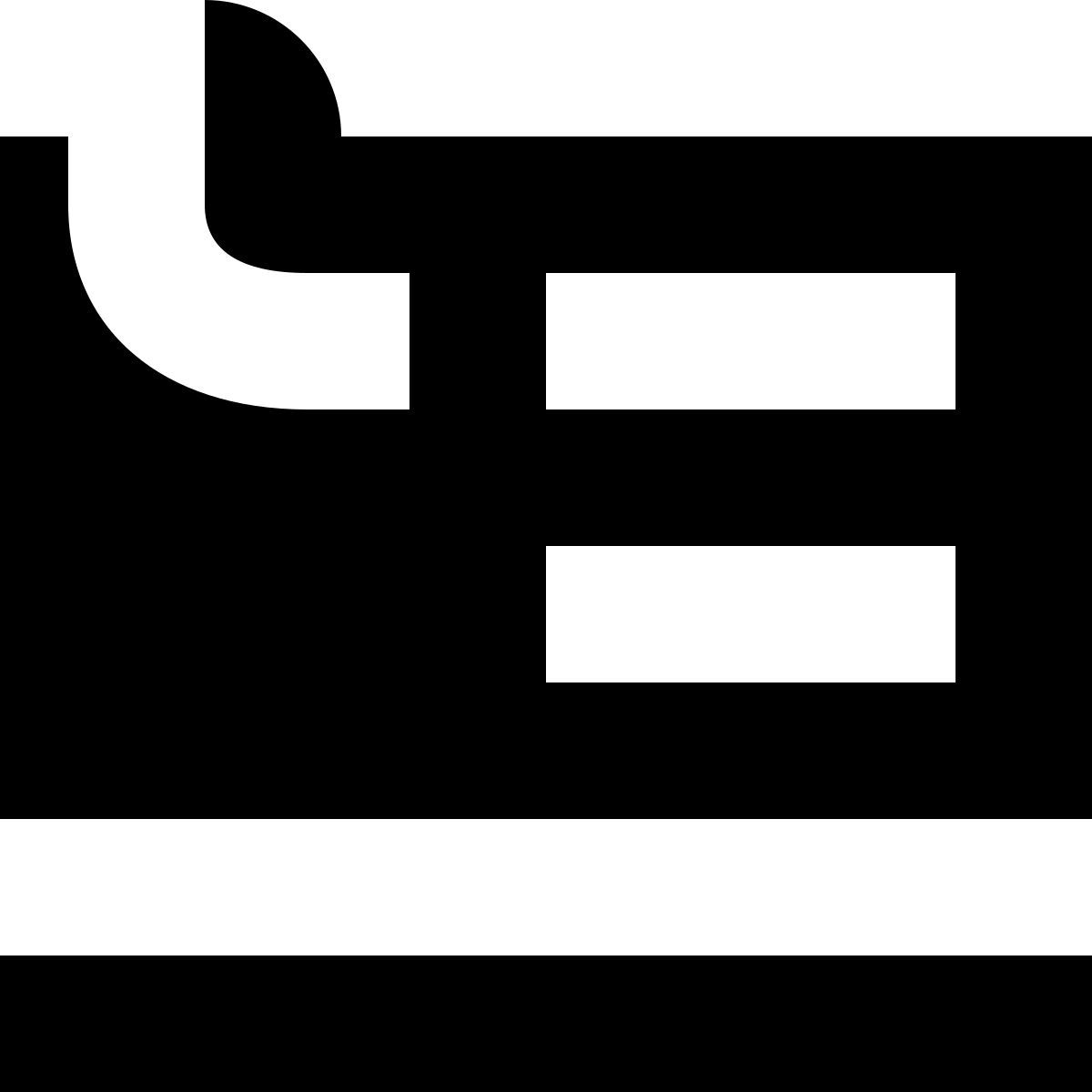 tiny glyph style combi ticket icon