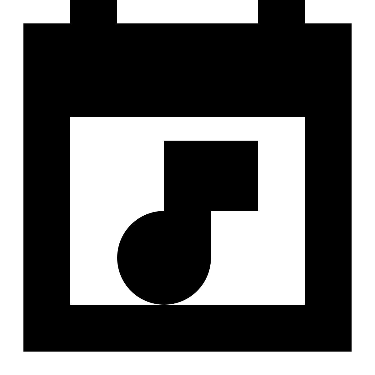 tiny glyph style concert day icon