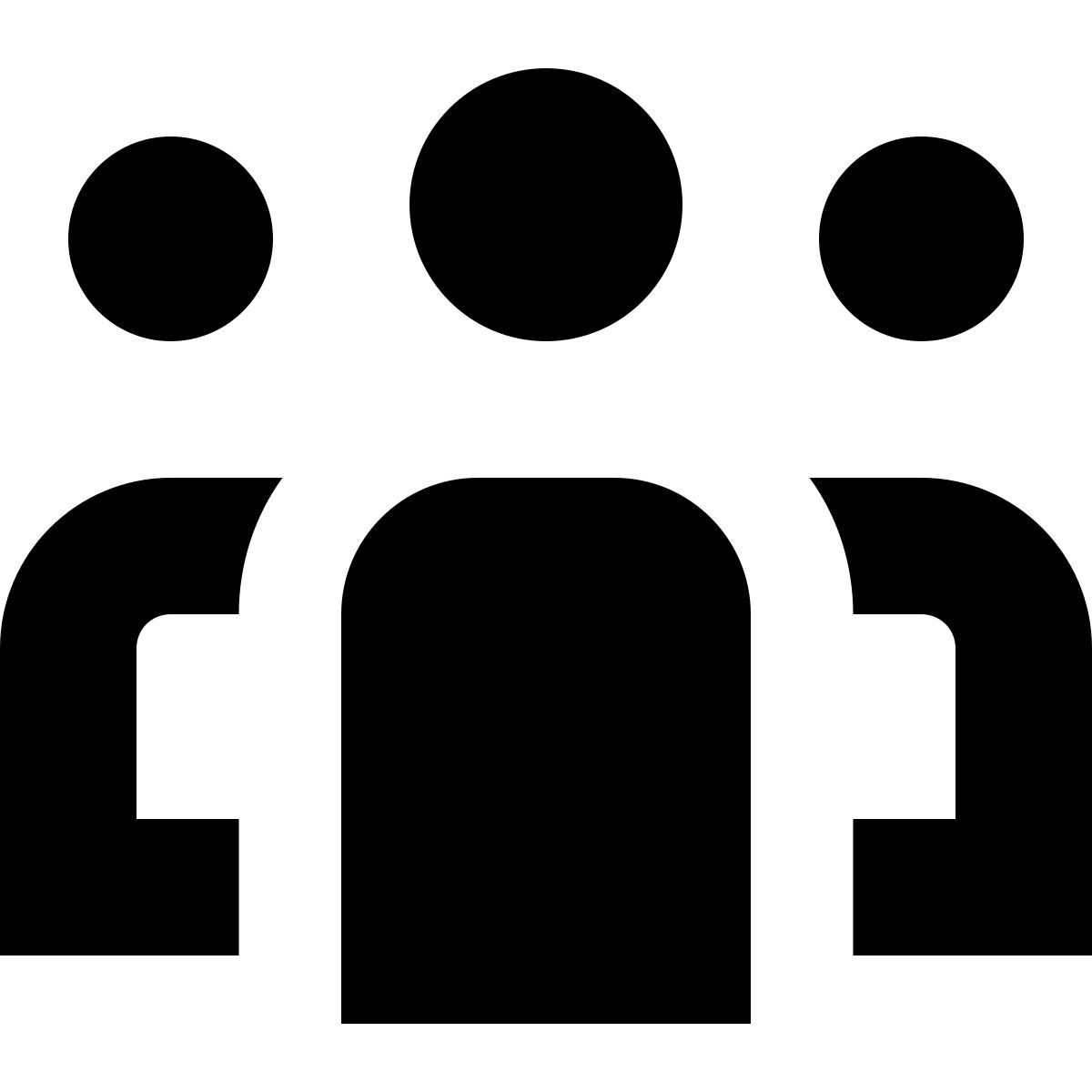 tiny glyph style conférence premier plan sélectionné icon