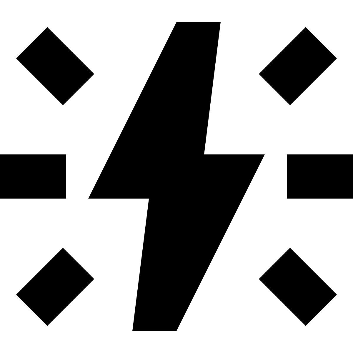 tiny glyph style conflict icon