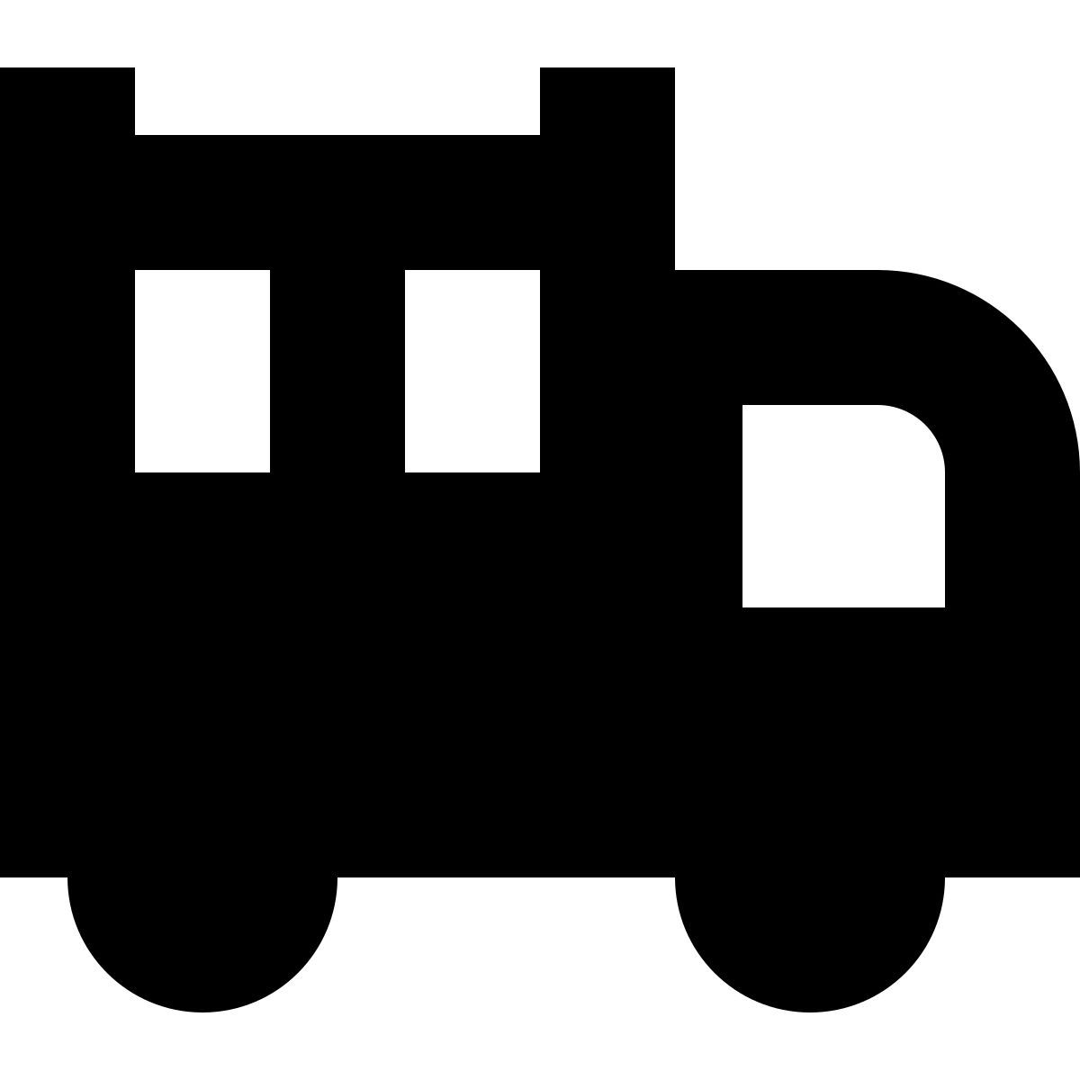 tiny glyph style camion container icon