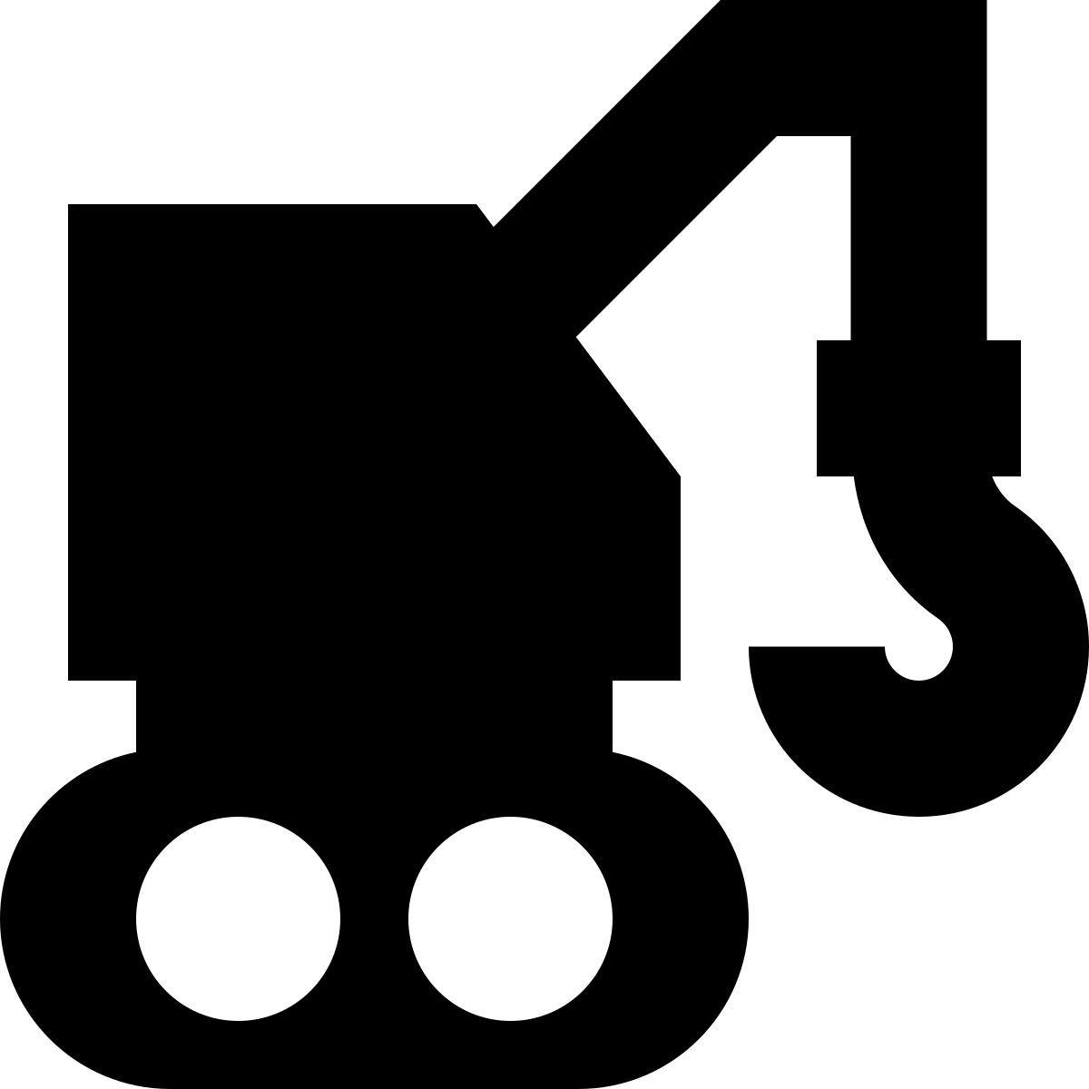 tiny glyph style kran icon