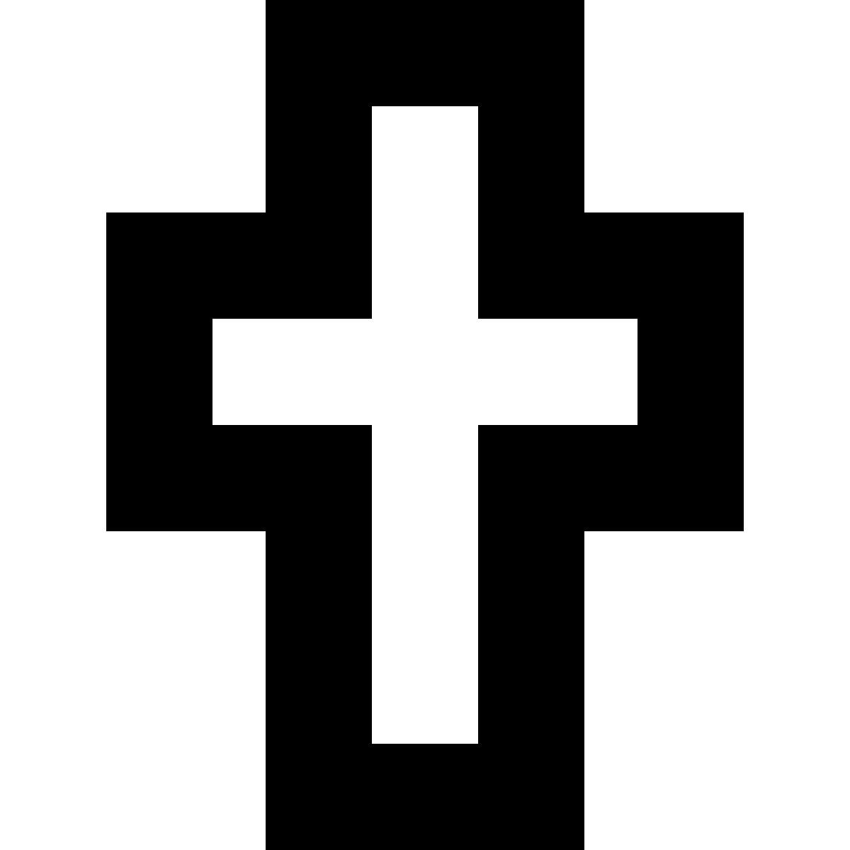 tiny glyph style kreuz icon