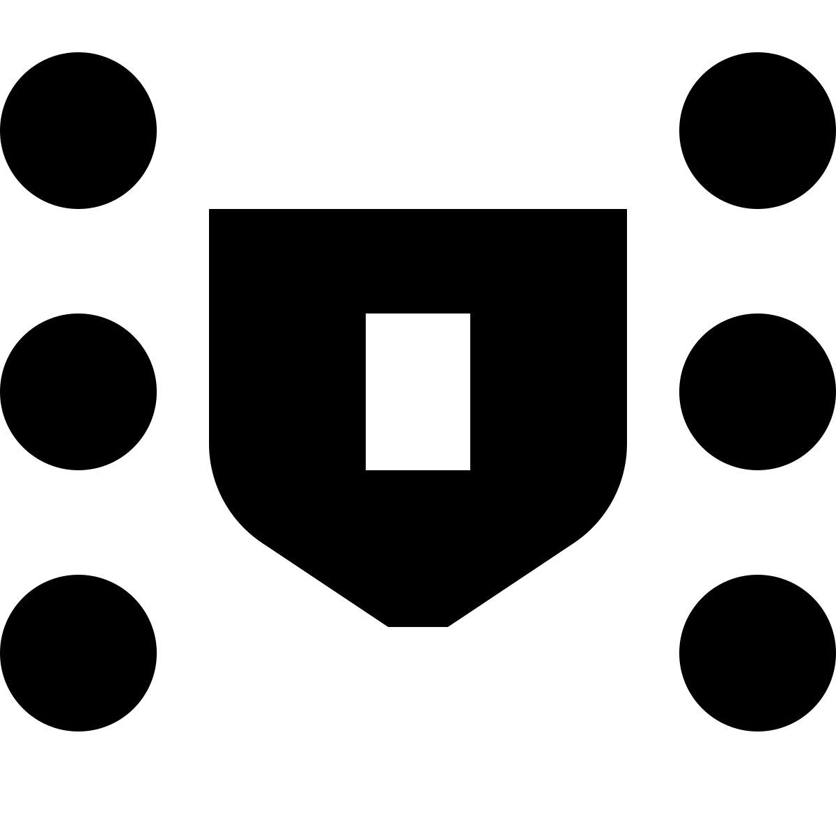tiny glyph style internet sicherheit icon