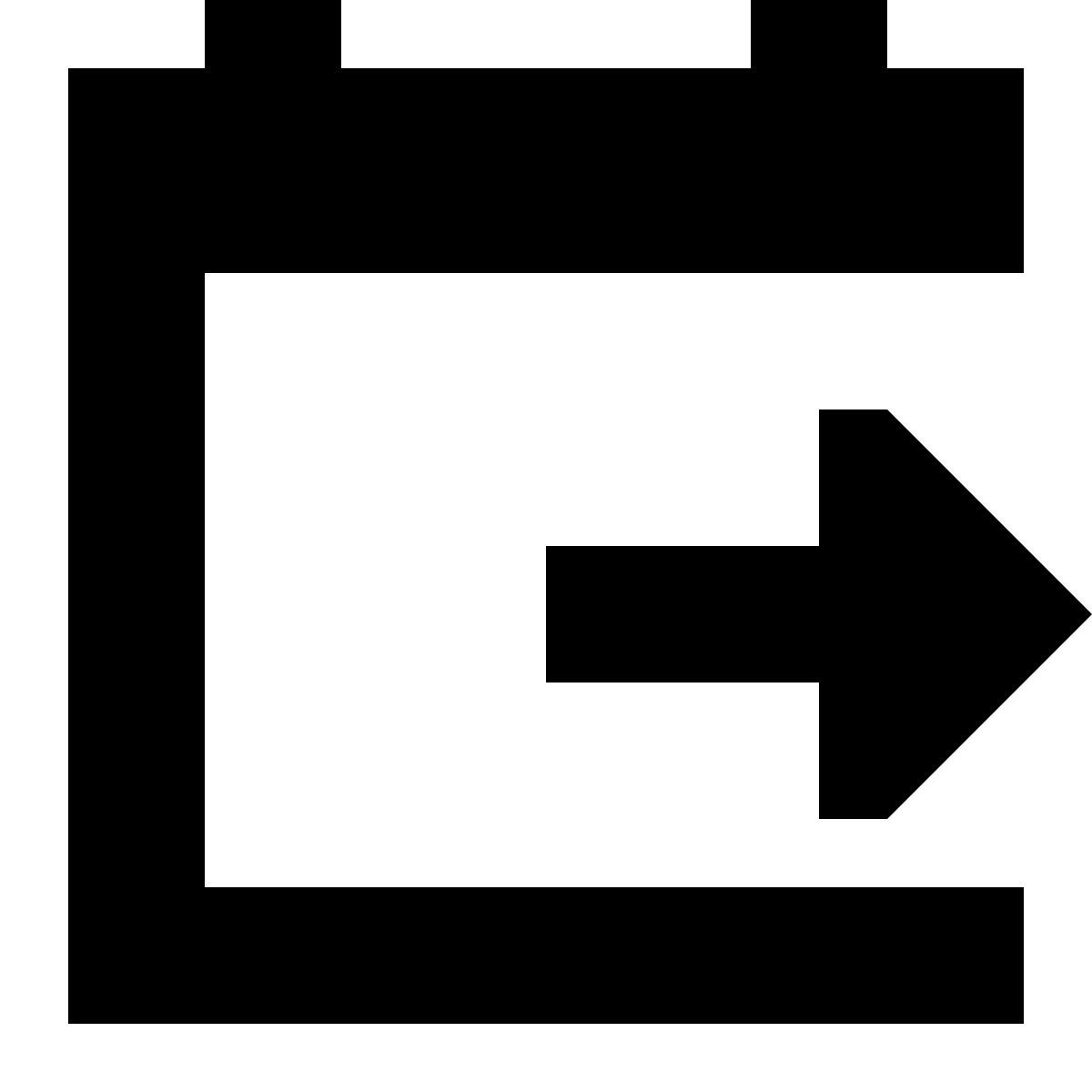 tiny glyph style date from icon