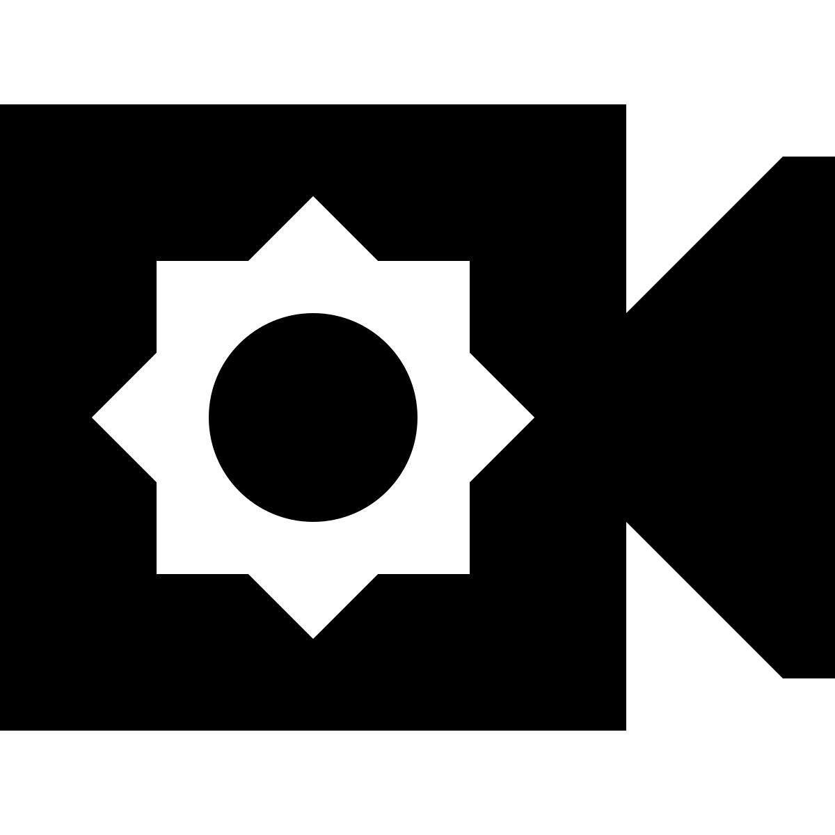 tiny glyph style day camera icon