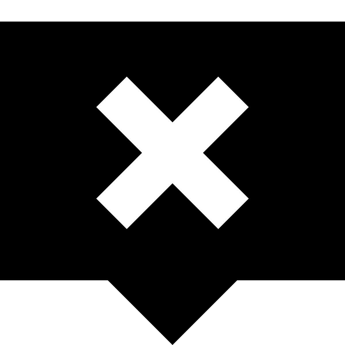 tiny glyph style チャットの削除 icon