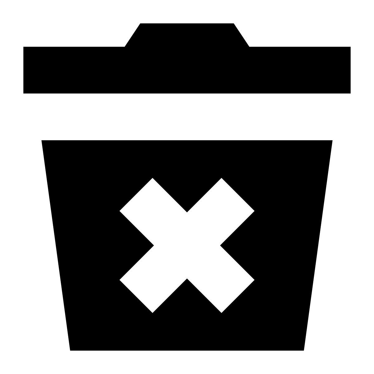 tiny glyph style remove icon